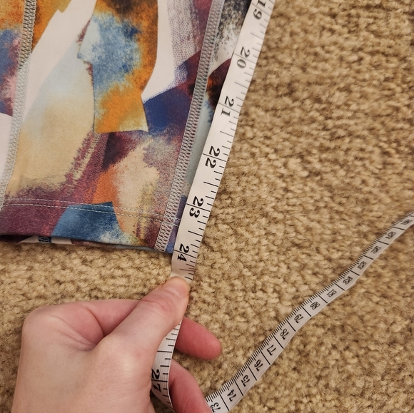 Calvin Klein Performance Women  High Waist Multicolor Leggings Size M #D89 - Picture 2 of 7